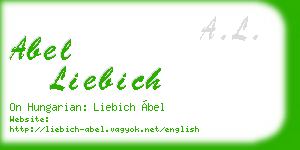 abel liebich business card